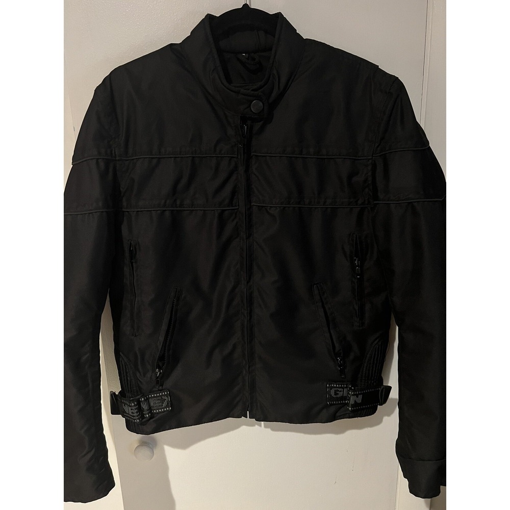 Nexgen Men's Black Motorcycle Jacket Zip‎ Out Liner Medium Pockets
